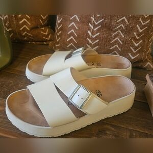 New Birkenstock Almina Papillio Platform Sz 40